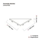 Conexão Triangular Ctbcat 90/120/150 Preto