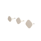 Conj3 Cabideiro Parede Decorativo Mdf Metal Quadrados Taupe