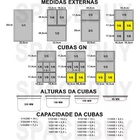 Conj 10 Cubas Gastronômicas Em Inox Gn 1/6x100 Mm 1 5 Litros