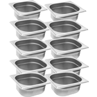 Conj 12 Cubas Gastronômicas Em Inox Gn 1/6x65 Mm 1 Litros Ori