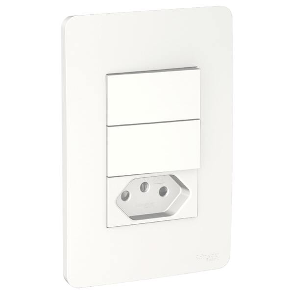 CONJ 2 INT SIMPLES+TOMADA 10A BR ORION