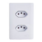 CONJ 2 TOMA 2P+T 20A CR C/PL 4X2 DIC