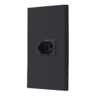 CONJ.4X2 - 1 TOMADA 2P+T 20A (C/SUP) (PRETO FOSCO) - LX