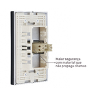 CONJ.4X2 - 1 TOMADA 2P+T 20A (C/SUP) (PRETO FOSCO) - LX