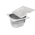 Conj 6 Cubas Gastronômicas Em Inox Gn 1/6x100 Mm 1 5 Litros Z
