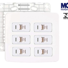 Conj 6 Tomada Para Rede De Informática Rj45 4x4 Margirius B3