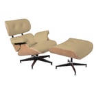 Conj. Charles Eames Jac Couro Areia