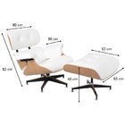Conj. Charles Eames Jac Ecologico Branco