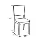 Conj. De Mesa Anne 4 Cadeiras Branco - Móveis Soma