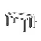 Conj. De Mesa Anne 4 Cadeiras Branco - Móveis Soma