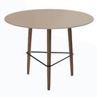 Conj. Mesa Gardênia 70cm Fendi E 2 Banquetas Marrons