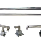 Conj Banho Duplo Quadrado Cromado 500mm