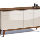 Conj Classic Painel Com Rack 2.2 Aparador E Buffet Off White