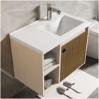 Conj Gab C/ Espelheira E Cuba Para Banheiro 60cm Adonis Perol