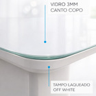 Conj Sala De Jantar Mesa Floripa Madeira Maciça 140x80 Tampo