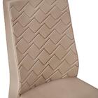 Conj Sala Jantar 170x90 Carv Nob Off White Veludo Moca Dj Mov