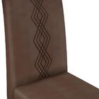 Conj Sala Jantar 170x90 Kiyas Carv Nob Off White Veludo Moca