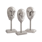 Conjde Pecas Decorativas De Metal Prata Com A Símbologia Do