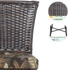 Conjunto2 Cadeiras Turquia Pedra Ferro A36 Fibra Trama Fechada