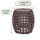 Conjunto2 Puff Colmeia Cacau Para Piscina Área Lazer Em Alumi