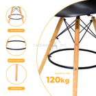 Conjunto 3 Banquetas Alta Com Encosto Para Cozinha Americana