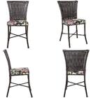 Conjunto3 Cadeiras Turquia Pedra Ferro A18 Fibra Trama Fechada