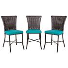 Conjunto3 Cadeiras Turquia Pedra Ferro A20 Fibra Trama Fechada