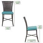 Conjunto3 Cadeiras Turquia Pedra Ferro A20 Fibra Trama Fechada