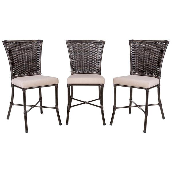 Conjunto3 Cadeiras Turquia Pedra Ferro A35 Fibra Trama Fechada