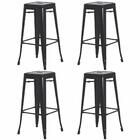 Conjunto 4 Banquetas Altas Para Cozinha Bar Bancada Balcão Re