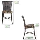 Conjunto4 Cadeiras Turquia Pedra Ferro A36 Fibra Trama Fechada