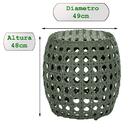 Conjunto4 Puff Colmeia Verde Estonado Para Piscina Área Lazer