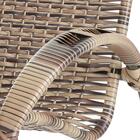 Conjunto5 Cadeira Cravo Area Varanda Jardim Ferro Fibra Capuc