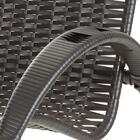 Conjunto5 Cadeira Cravo Area Varanda Jardim Ferro Fibra Tabaco