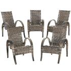 Conjunto5 Cadeiras Napoli Argila Fibra Sintetica