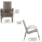 Conjunto5 Cadeiras Napoli Argila Fibra Sintetica