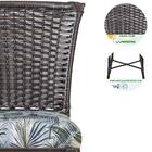 Conjunto5 Cadeiras Turquia Pedra Ferro A06 Fibra Trama Fechada