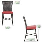 Conjunto5 Cadeiras Turquia Pedra Ferro A16 Fibra Trama Fechada