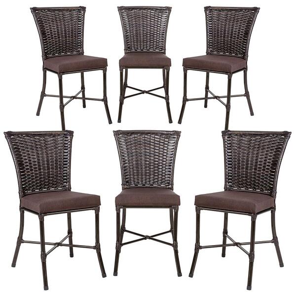 Conjunto6 Cadeiras Turquia Pedra Ferro A21 Fibra Trama Fechada