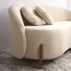 Conjunto 01 Poltrona + Sofá Curvo Orgânico Amsterdã Bouclê -