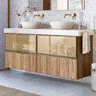 Conjunto 02 Balcoes Para Banheiro Sem Tampo Mdf Kali Cj14