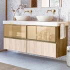 Conjunto 02 Balcoes Para Banheiro Sem Tampo Mdf Kali Cj14