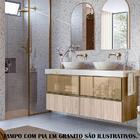 Conjunto 02 Balcoes Para Banheiro Sem Tampo Mdf Kali Cj14