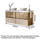 Conjunto 02 Balcoes Para Banheiro Sem Tampo Mdf Kali Cj14