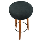 Conjunto 02 Banqueta Rubi Suede Preto - D'rossi