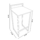 Conjunto 02 Banquetas Alta Lavínia Suede Azul Turquesa Base C