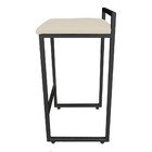 Conjunto 02 Banquetas Alta Lavinia Suede Base Preto D03 - D'r