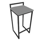 Conjunto 02 Banquetas Alta Lavinia Suede Base Preto D03 - D'r