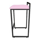 Conjunto 02 Banquetas Alta Lavinia Suede Base Preto D03 - D'r