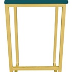 Conjunto 02 Banquetas Pietra Suede Base Dourado D03 - D'rossi